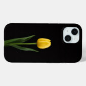 Zwart 4 Luxe iPhone 15 Hoesje, Gouden Gele Tulp Case-Mate iPhone Case (Achterkant (horizontaal))