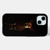 Zwart 4 Luxe iPhone 15 Hoesje, Okapi in het Bos Case-Mate iPhone Case (Achterkant (horizontaal))