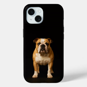 Zwart 4 Luxe iPhone 15 Hoesje, Stamina Bulldog Case