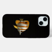 Zwart 4 Luxe iPhone 15 Mate, Koraalvlinder Case-Mate iPhone Case (Achterkant (horizontaal))