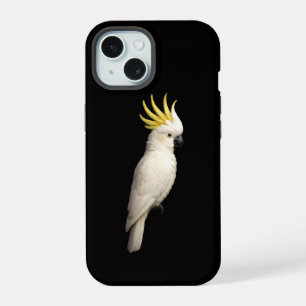 Zwart 4 Luxe iPhone 15 Mate, Kuifkaketoe Case