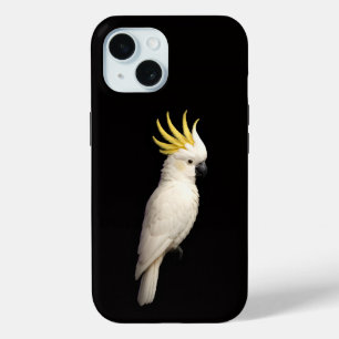 Zwart 4 Luxe iPhone 15 Mate, Kuifkaketoe Case