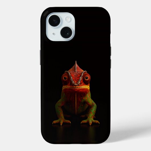 Zwart 4 Luxe iPhone 15 Mate, Panther Kameleon Case-Mate iPhone Case (Achterkant)
