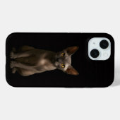 Zwart 4 Luxe iPhone 15 Mate, Sphynx Kat Case-Mate iPhone Case (Achterkant (horizontaal))