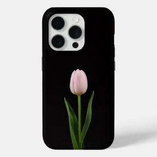 Zwart 4 Luxe iPhone 15 Pro Blush Roze Tulp Case