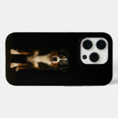 Zwart 4 Luxe iPhone 15 Pro Mate Australian Shepher Case-Mate iPhone Case (Achterkant (horizontaal))