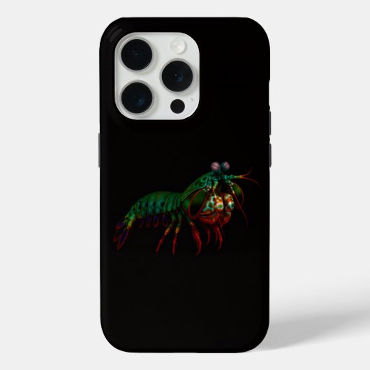 Zwart 4 Luxe iPhone 15 Pro Mate, bidsprinkhaan Case-Mate iPhone Case (Achterkant)