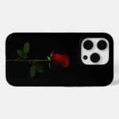 Zwart 4 Luxe iPhone 15 Pro Mate, Fluwelen Rode Roo Case-Mate iPhone Case (Achterkant (horizontaal))