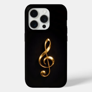 Zwart 4 Luxe iPhone 15 Pro Mate Gouden Drieklank S Case