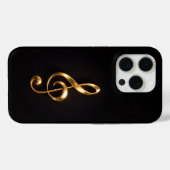 Zwart 4 Luxe iPhone 15 Pro Mate Gouden Drieklank S Case-Mate iPhone Case (Achterkant (horizontaal))