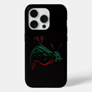Zwart 4 Luxe iPhone 15 Pro Mate, Neon Zeeslak Case