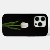 Zwart 4 Luxe iPhone 15 Pro Mate Parelwitte Tulp Case-Mate iPhone Case (Achterkant (horizontaal))