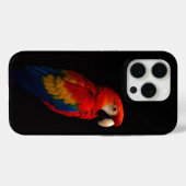 Zwart 4 Luxe iPhone 15 Pro Mate, Scarlet Parrot Case-Mate iPhone Case (Achterkant (horizontaal))