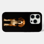 Zwart 4 Luxe iPhone 15 Pro Mate Vriendelijke Beagl Case-Mate iPhone Case (Achterkant (horizontaal))