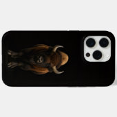 Zwart 4 Luxe iPhone 15 Pro Max, Amerikaanse Bizon Case-Mate iPhone Case (Achterkant (horizontaal))