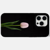 Zwart 4 Luxe iPhone 15 Pro Max, Blush Roze Tulp Case-Mate iPhone Case (Achterkant (horizontaal))