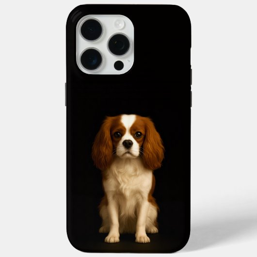 Zwart 4 Luxe iPhone 15 Pro Max, Cavalier King Char Case-Mate iPhone Case (Achterkant)