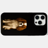 Zwart 4 Luxe iPhone 15 Pro Max, Cavalier King Char Case-Mate iPhone Case (Achterkant (horizontaal))