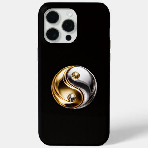 Zwart 4 Luxe iPhone 15 Pro Max, Harmony Yin Yang Max Hoesje