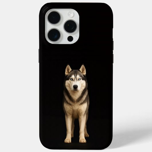 Zwart 4 Luxe iPhone 15 Pro Max, Icy Elite Husky Case-Mate iPhone Case (Achterkant)