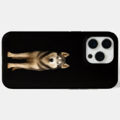 Zwart 4 Luxe iPhone 15 Pro Max, Icy Elite Husky Case-Mate iPhone Case (Achterkant (horizontaal))
