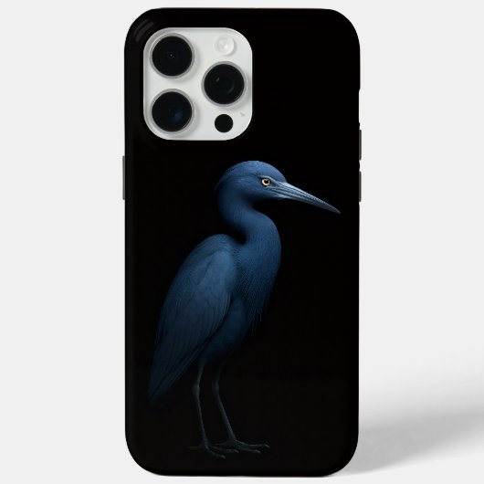 Zwart 4 Luxe iPhone 15 Pro Max, Kleine Blauwe Reig Case-Mate iPhone Case (Achterkant)