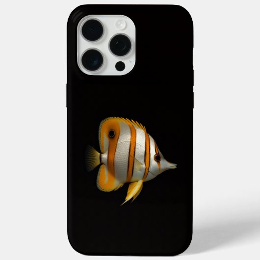 Zwart 4 Luxe iPhone 15 Pro Max, Koraalvlinder Case-Mate iPhone Case (Achterkant)