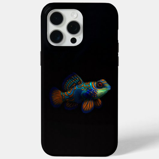 Zwart 4 Luxe iPhone 15 Pro Max, Mandarijndraakvis Case-Mate iPhone Case (Achterkant)