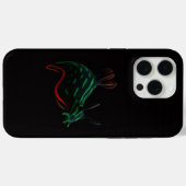 Zwart 4 Luxe iPhone 15 Pro Max, Neon Zeeslak Case-Mate iPhone Case (Achterkant (horizontaal))
