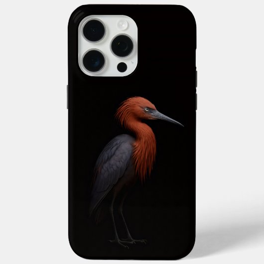 Zwart 4 Luxe iPhone 15 Pro Max, Reddish Egret Case-Mate iPhone Case (Achterkant)