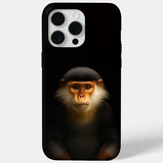 Zwart 4 Luxe iPhone 15 Pro Max, Rood Douc Langur Case-Mate iPhone Case (Achterkant)