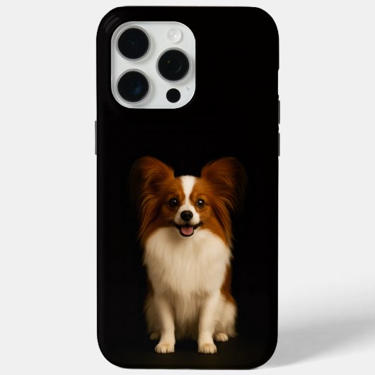 Zwart 4 Luxe iPhone 15 Pro Max, Verfijnd Papillon Case-Mate iPhone Case (Achterkant)