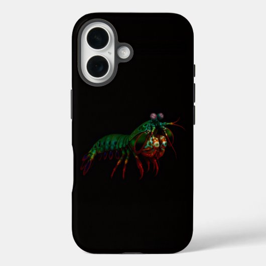 Zwart 4 Luxe iPhone 16 Mate, bidsprinkhaan Case-Mate iPhone Case (Achterkant)