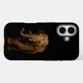 Zwart 4 Luxe iPhone 16 Mate, Indische Olifant Case-Mate iPhone Case (Achterkant (horizontaal))