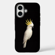 Zwart 4 Luxe iPhone 16 Mate, Kuifkaketoe