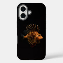 Zwart 4 Luxe iPhone 16 Mate, Rode Lionfish
