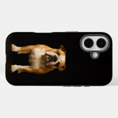 Zwart 4 Luxe iPhone 16 Mate, Stamina Bulldog Case-Mate iPhone Case (Achterkant (horizontaal))