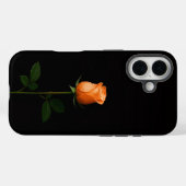 Zwart 4 Luxe iPhone 16 Mate, Sunset Oranje Roos Case-Mate iPhone Case (Achterkant (horizontaal))