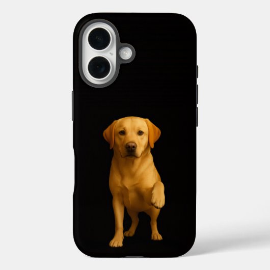 Zwart 4 Luxe iPhone 16 Mate, Tendre Labrador Case-Mate iPhone Case (Achterkant)