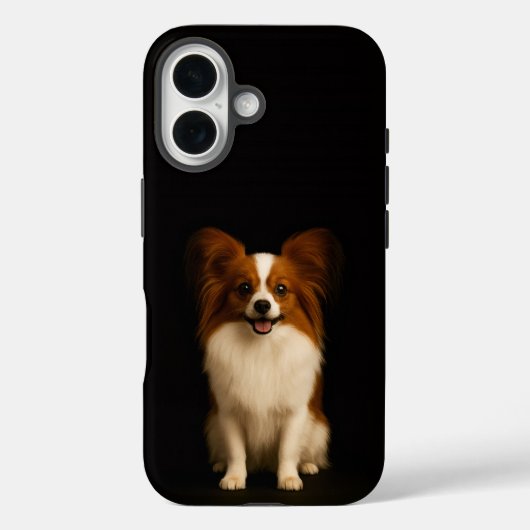 Zwart 4 Luxe iPhone 16 Mate, Verfijnd Papillon Case-Mate iPhone Case (Achterkant)