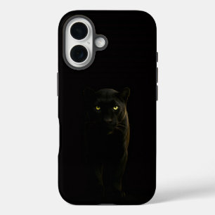 Zwart 4 Luxe iPhone 16 Mate, Zwarte Panter Hoesje