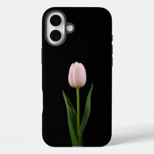 Zwart 4 Luxe iPhone 16 Plus, Blush Roze Tulp Plus Hoesje