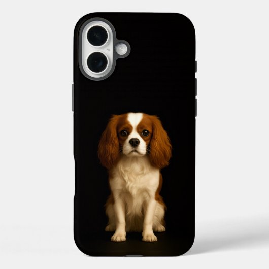 Zwart 4 Luxe iPhone 16 Plus, Cavalier King Charles Case-Mate iPhone Case (Achterkant)