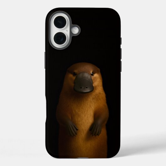 Zwart 4 Luxe iPhone 16 Plus, Elegante Vogelbekdier Case-Mate iPhone Case (Achterkant)