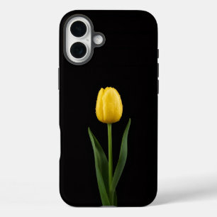 Zwart 4 Luxe iPhone 16 Plus, Gouden Tulp Plus Hoesje