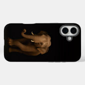 Zwart 4 Luxe iPhone 16 Plus, Indische Olifant Case-Mate iPhone Case (Achterkant (horizontaal))