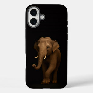 Zwart 4 Luxe iPhone 16 Plus, Indische Olifant Plus Hoesje