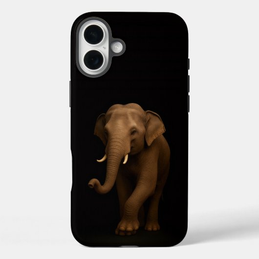 Zwart 4 Luxe iPhone 16 Plus, Indische Olifant Case-Mate iPhone Case (Achterkant)