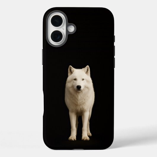 Zwart 4 Luxe iPhone 16 Plus, Ivoor Arctische Wolf Case-Mate iPhone Case (Achterkant)