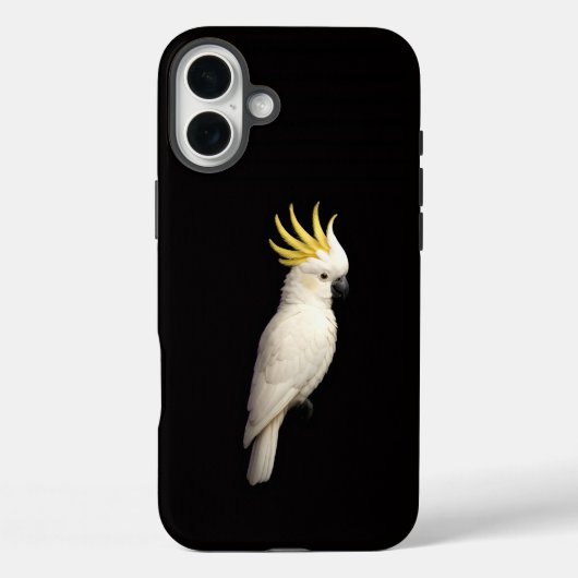 Zwart 4 Luxe iPhone 16 Plus, Kuifkaketoe Case-Mate iPhone Case (Achterkant)